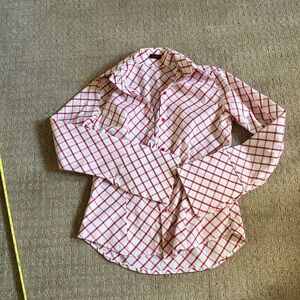 Pink Checkered Women's Blouse